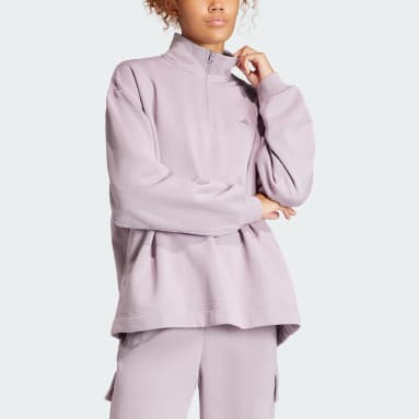 Women's Sportswear Purple ALL SZN Fleece Quarter-Zip Sweatshirt