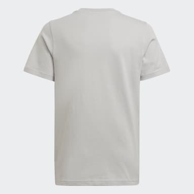 Remera Messi Fútbol Estampada Gris Niño Fútbol