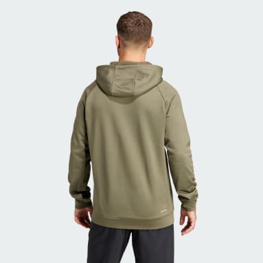 adidas HIIT AEROREADY Crop Training Hoodie - Brown