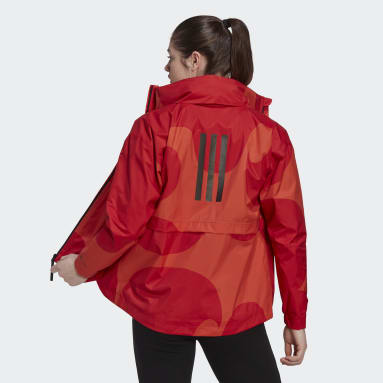 Women's Sportswear Orange Marimekko Traveer RAIN.RDY Jacket