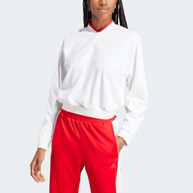 Women Sportswear White Tiro Sweatshirt