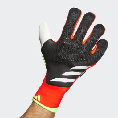 Soccer Black Predator Pro Fingersave Goalkeeper Gloves
