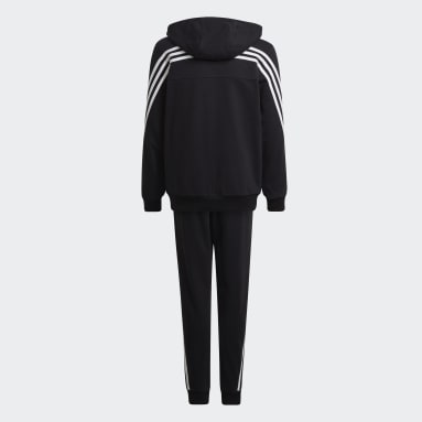 Chlapci Sportswear čierna Tepláková súprava 3-Stripes
