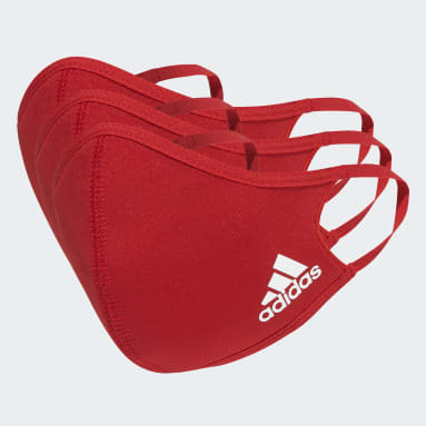 Sportswear Red Face Covers 3-Pack M/L