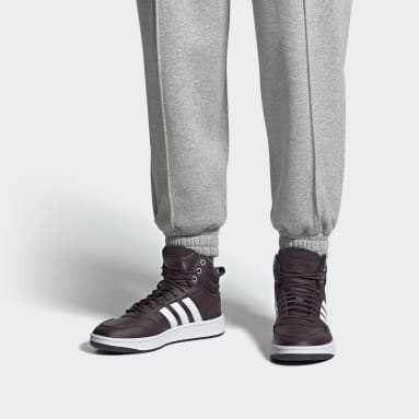 Hoops 3.0 Mid Lifestyle Basketball Classic Fur Lining Winterized Sko Rød