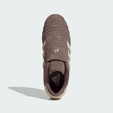 Brown Shoes Leather Upper adidas DE