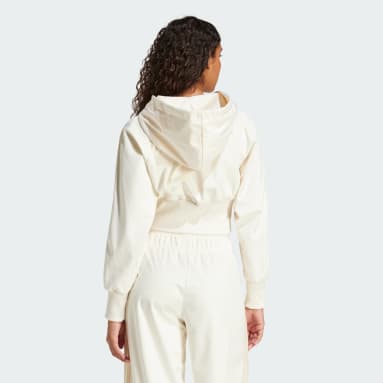 Velour Zip Kapüşonlu Üst