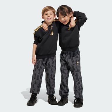 Children 4-8 Years Sportswear Black adidas x Disney 100 Crewneck and Joggers Set