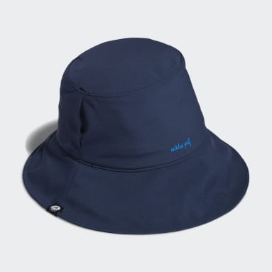 Women Golf Blue Ponytail Sun Bucket Hat
