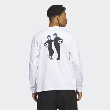 Remera Dill Football Friends Manga Larga Blanco Hombre Originals