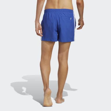 Men's Originals Blue Adicolor 3-Stripes Swim Shorts