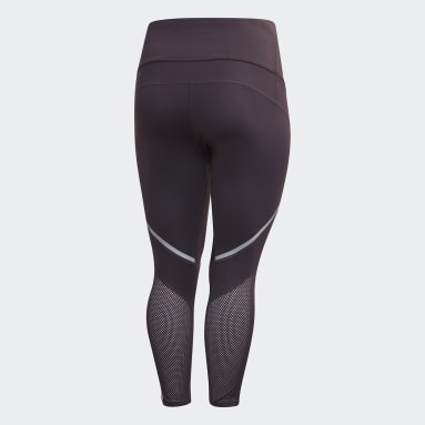 Frauen Running How We Do lange Tight – Große Größen Lila