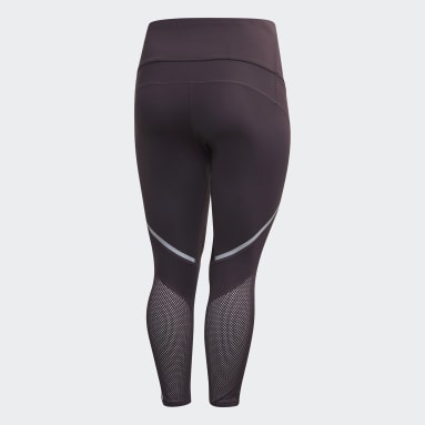 Women Running Purple How We Do Long Tights (Plus Size)
