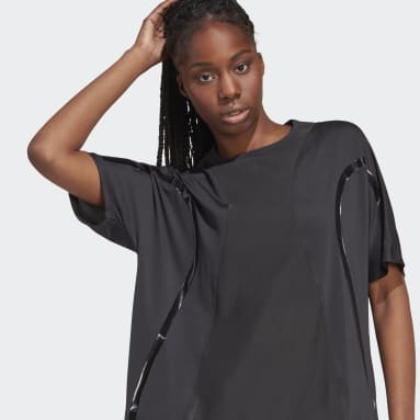 Womens black adidas t shirt 2025