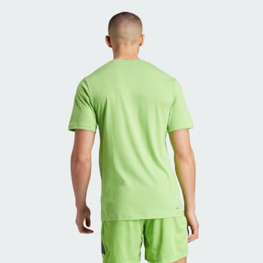 Camiseta de Entrenamiento Train Essentials Feelready Logo Verde Hombre Training