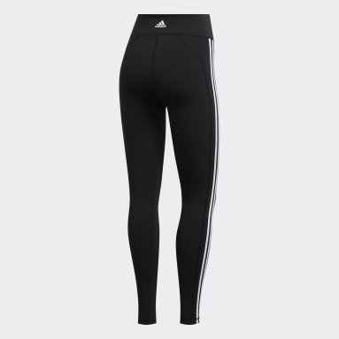 Ženy Joga čierna Legíny Pulse 3-Stripes Long