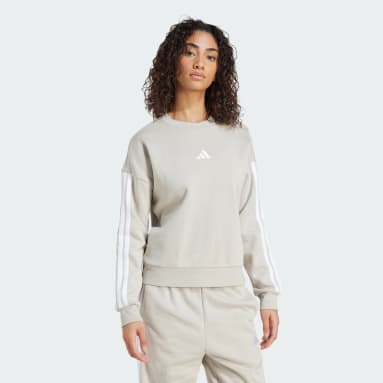 Essentials 3-Stripes Fleece Sweatshirt