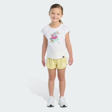 Two-Piece Short Sleeve Graphic Tee and Mesh Shorts Set