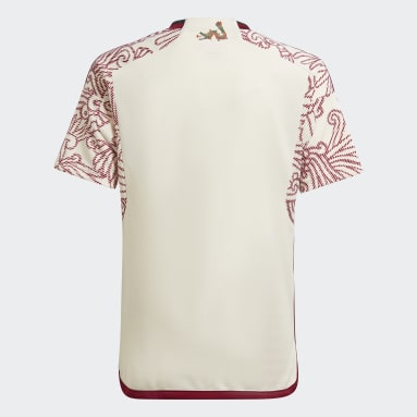 Camisa 2 México 22 Bege Meninos Futebol