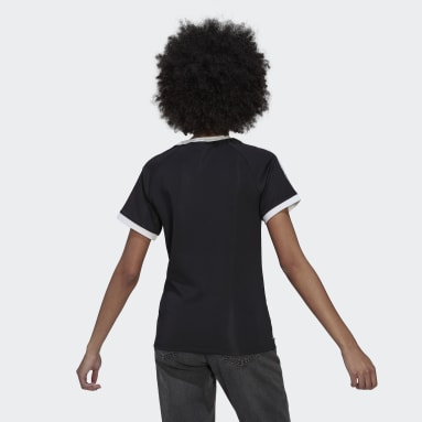 Women originals Black Adicolor Classics Slim 3-Stripes Tee
