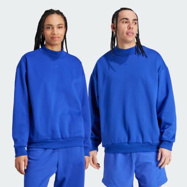 Basketball Blå adidas Basketball Crew sweatshirt