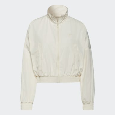 Track top adicolor Nylon Beige Donna Originals