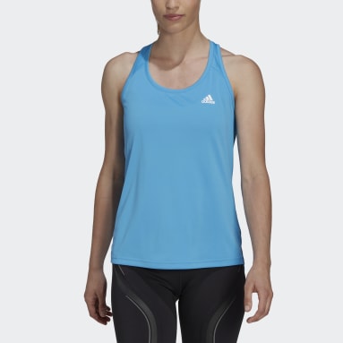 Débardeur Primeblue Designed 2 Move 3-Stripes Sport Bleu Femmes Fitness Et Training