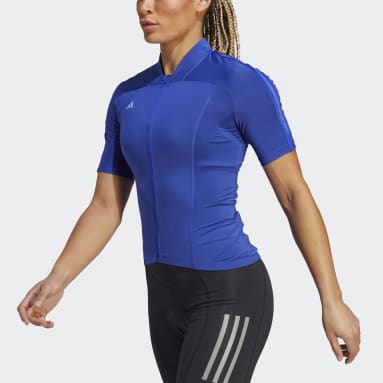 Dames Wielrennen blauw The Cycling Short Sleeve Fietsshirt