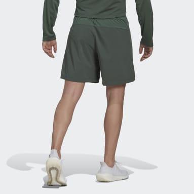 Men Training Green Train Icons Graphic Training Shorts