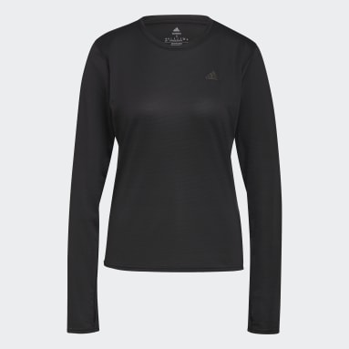 Camiseta manga larga Run Icons Running Negro Mujer Running