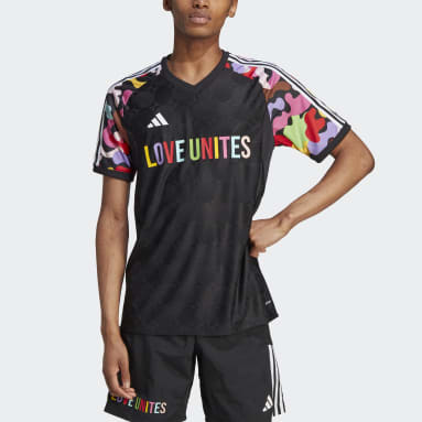 Fodbold Sort Pride Tiro Plus Size trøje