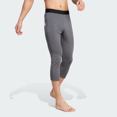 Muži TERREX šedá LEGÍNY XPERIOR MERINO 260 BASE LAYER 3/4