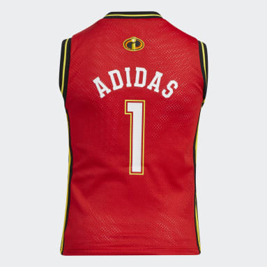 Kids Basketball Red Metroville Jersey