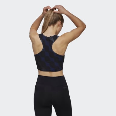 Women Gym & Training Black adidas x Marimekko Train Icons Print Tank Top
