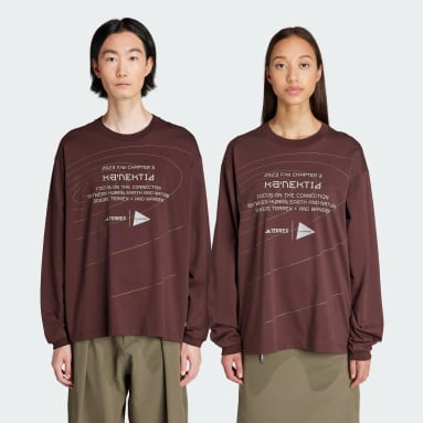 Maglia Terrex + and wander Xploric Long Sleeve (Neutral) Marrone TERREX