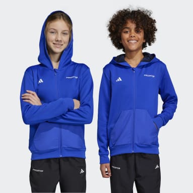 Veste à capuche entièrement zippée Football-Inspired Predator Bleu Enfants Sportswear