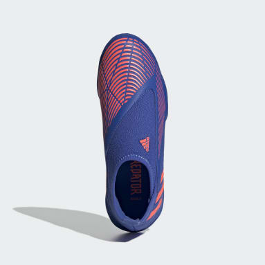 Zapatos de Fútbol Predator Edge.3 Sin Cordones Pasto Sintético Azul Niño Fútbol