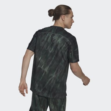 Camiseta Workout Spray Dye Verde Hombre Training