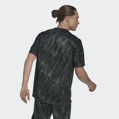 T-shirt Workout Spray Dye Vert Hommes Haltérophilie
