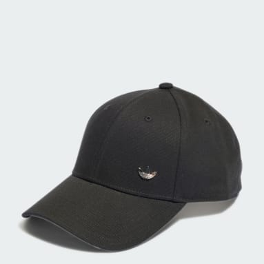 Metallic Trefoil Baseball Caps Svart