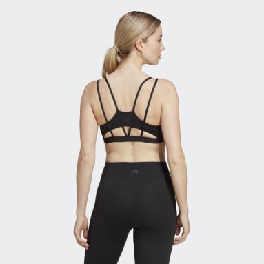 Top Deportivo Yoga Studio Luxe Soporte Ligero Negro Mujer Studio