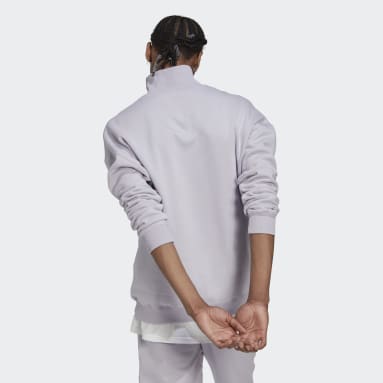 Felpa 1/4 Zip Viola Uomo Sportswear