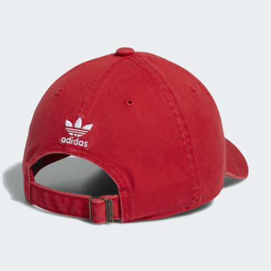 Men's Originals Red Relaxed Strap-Back Hat