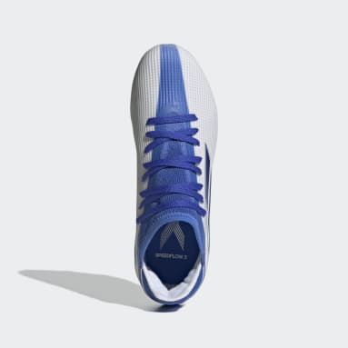 Calzado de Fútbol X Speedflow.3 Terreno Firme Blanco Niño Fútbol