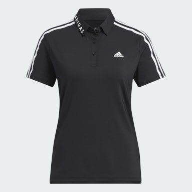 Women Golf Black AEROREADY 3-Stripes Polo Shirt