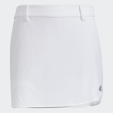 Women Golf White 3S 슬릿 디테일 스커트
