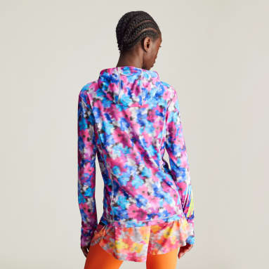 adidas by Stella McCartney プリント フード付き長袖トップ