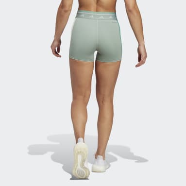 Frauen Fitness & Training Techfit Colorblock kurze Tight Grün