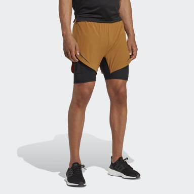 Short HEAT.RDY HIIT 2-in-1 Training Marron Hommes Fitness Et Training
