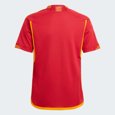 Camisola Principal 23/24 da AS Roma – Criança Vermelho Criança Futebol